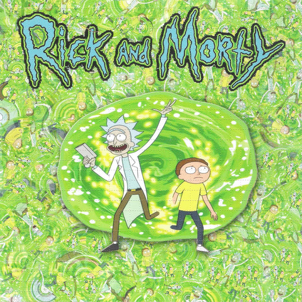 Rick and Morty Wormhole Blotter Art