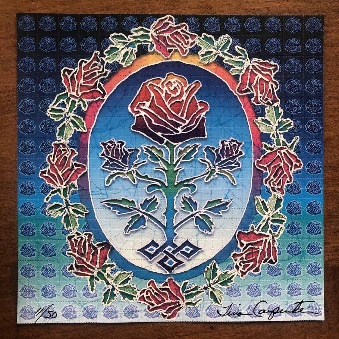 Tina Carpenter "Rose" Blotter Art, AP Edition