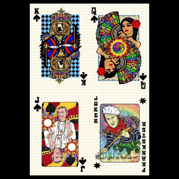 Bicycle Day Playing Card Blotter Art - Spades