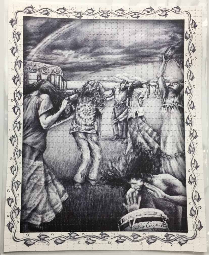 Tina Carpenter Never Ever Land Signed Blotter Art